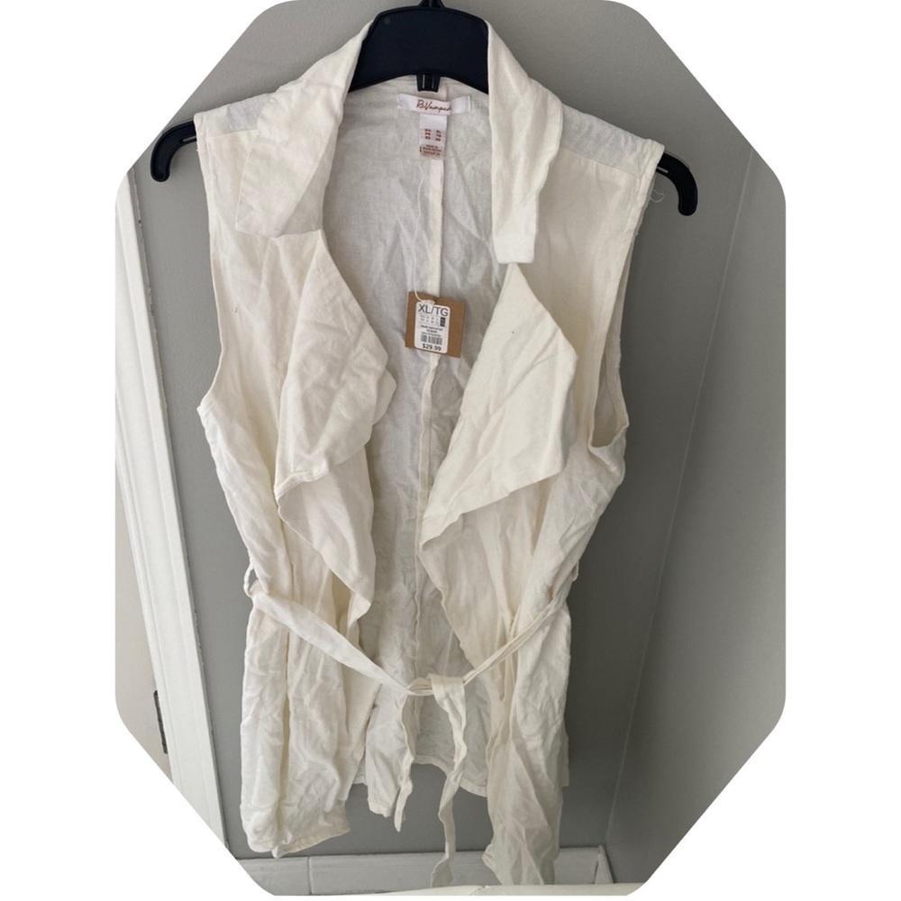 Revamped White Sleeveless Blouse